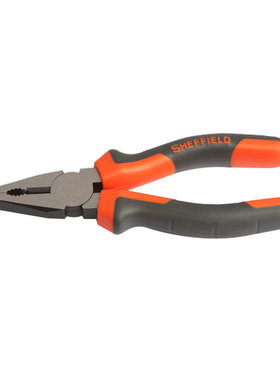 钢盾双色耐油手柄钢丝钳S045001-S045003老虎钳6寸7寸8寸剪切锋利