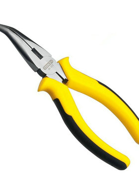 美国史丹利双色柄弯嘴钳6寸8寸高碳钢弯咀钳STHT84071弯头钳