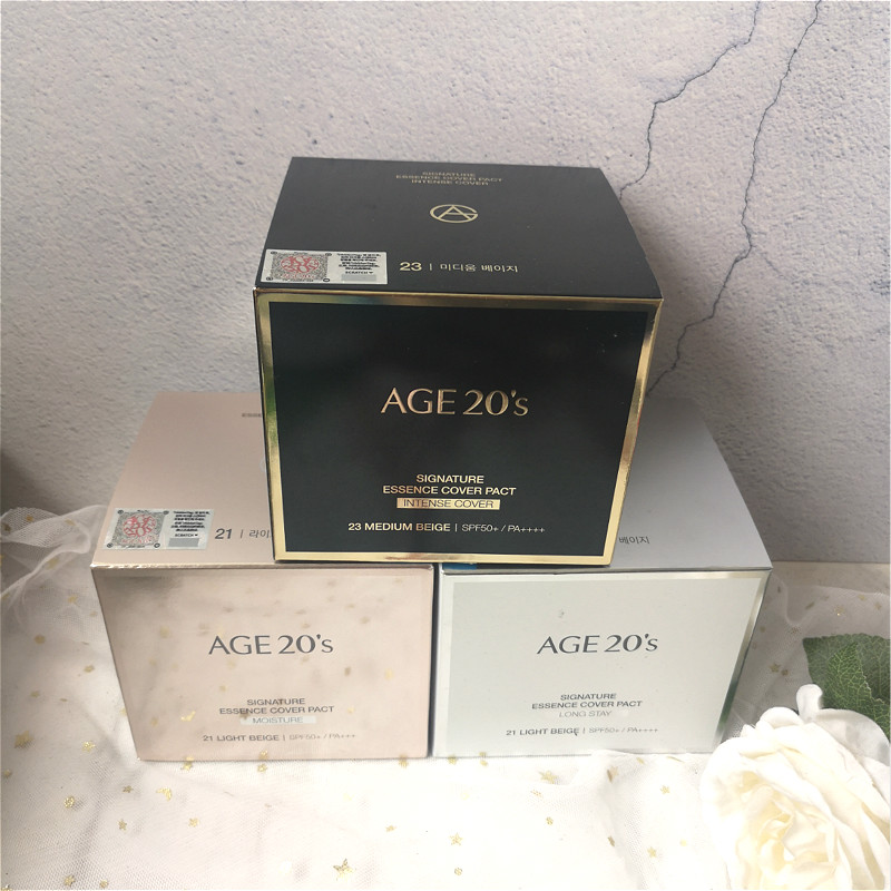 爱敬水光精华白色age20s黑金粉盒三色流星拉花气垫水粉霜2019新款在类目 彩妆/香水/美妆工具, 粉底液/膏中 - 来自Buy2taobao.com提供专业的淘宝代购服务