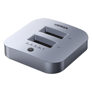 绿联 M.2硬盘盒子m2固态硬盘底座nvme多盘位改外接拷贝克隆读取器