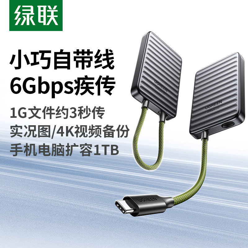 绿联移动固态硬盘1tb高速存储适用苹果iphone17手机电脑外接扩容,闪存卡/U盘/存储/移动硬盘,移动固态硬盘,淘宝优惠券,粉丝福利购,淘宝优惠卷