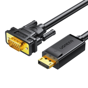 绿联dp转vga线vja转换器displayport接口电脑显卡显示器vda转接头