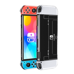 绿联适用switch2保护壳任天堂Switcholed透明保护套分体式可插底座ns游戏机主机手柄壳保护套便携硬壳配件