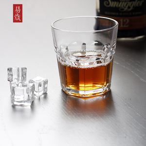 透明无铅玻璃啤酒杯威士忌杯KTV洋酒杯家用牛奶果汁杯泡茶喝水杯