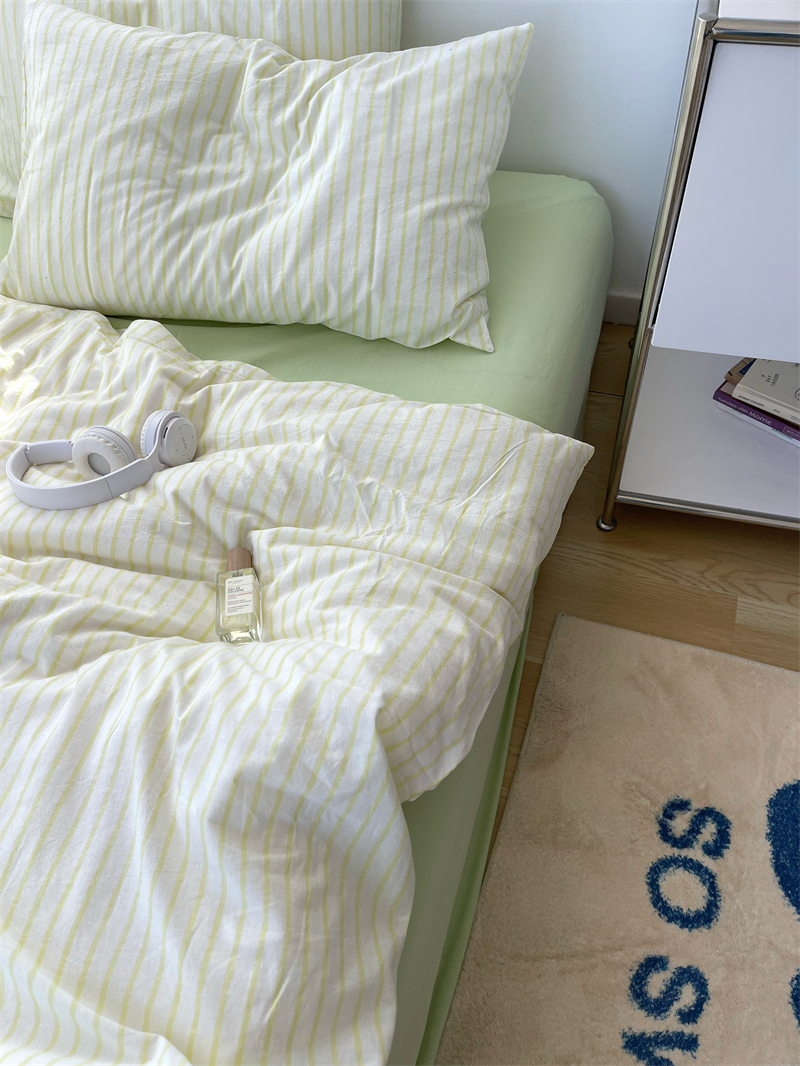 床单床笠四件套纯棉ins