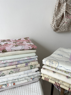 梨梦 ins韩式小碎花40支纯棉全棉单件床单床笠单双人学生宿舍床上