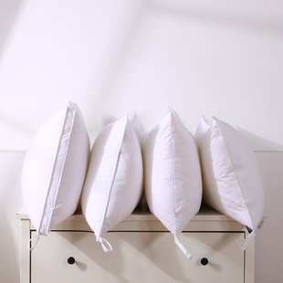 五星级酒店枕芯全棉羽丝绒枕头纯棉单人学生成人家用一只装