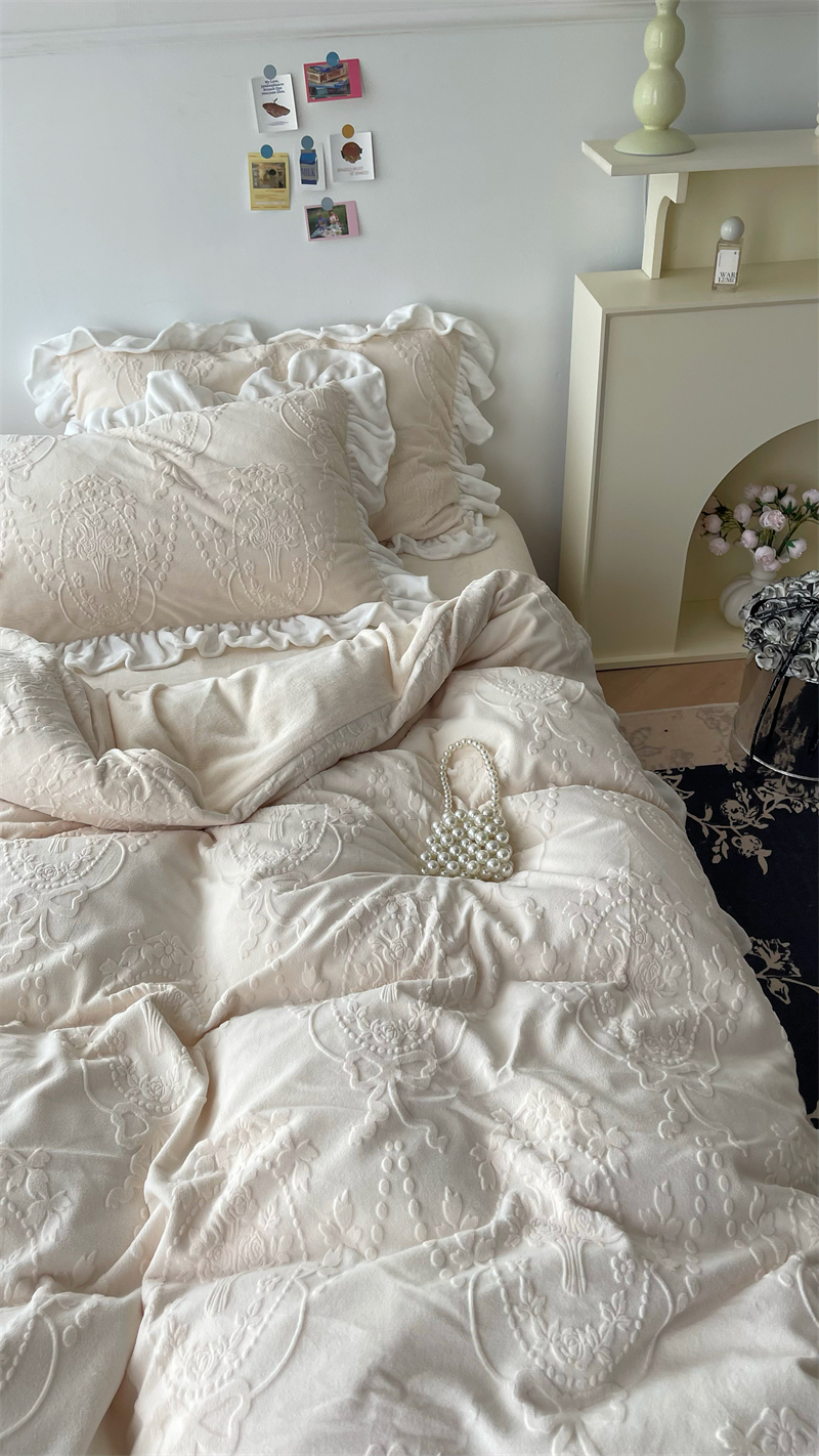 床单床笠四件套纯棉ins