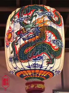 台湾手绘灯笼棉布 龙灯神庙宗祠祭祖妈祖庙寺院庙宇订制写字防水