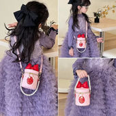 时尚 儿童包包新年拜年红包女孩公主配饰水桶包零钱女童宝宝斜挎包