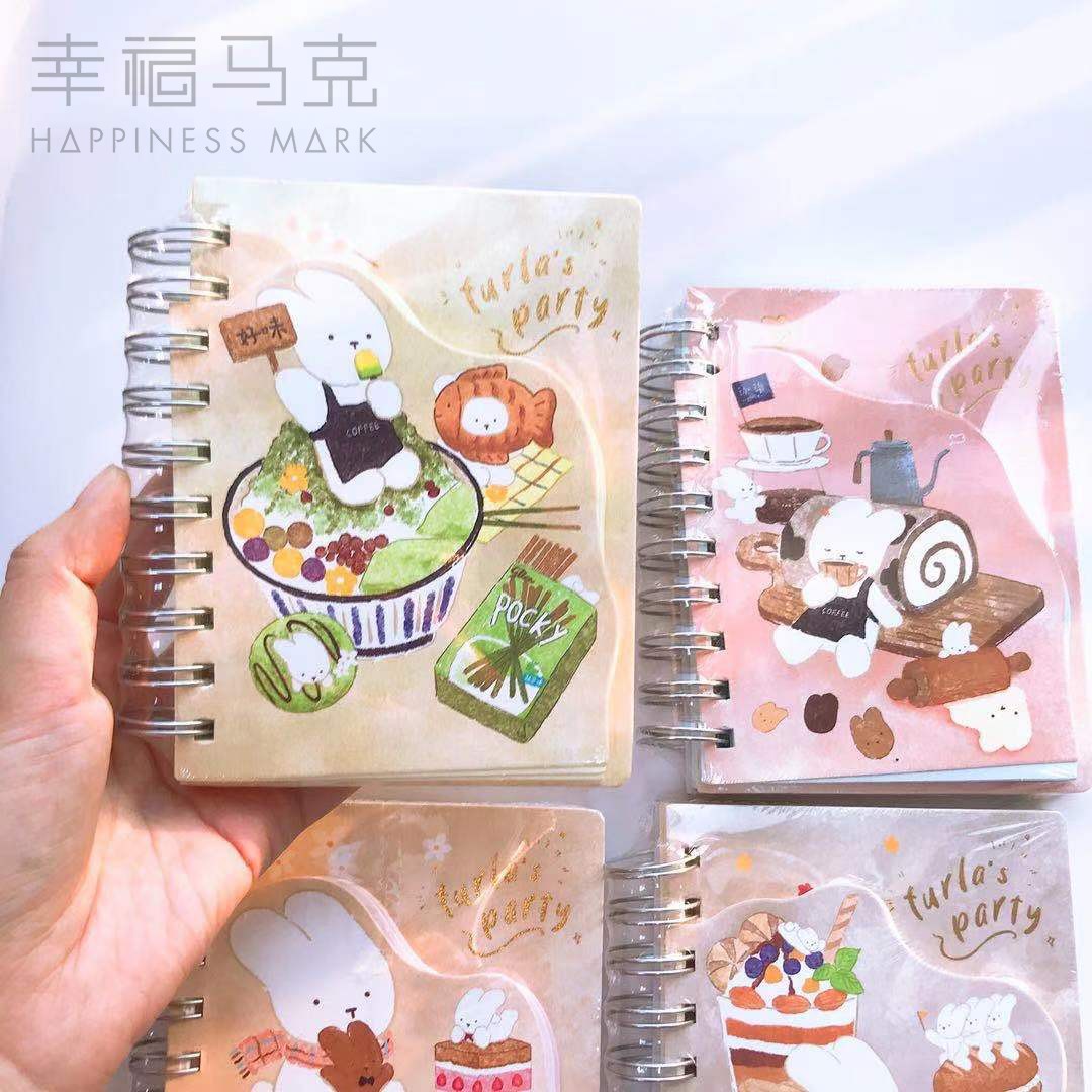 初品芙拉的甜品派对A6侧翻造型线圈本学生卡通可爱横线作业本