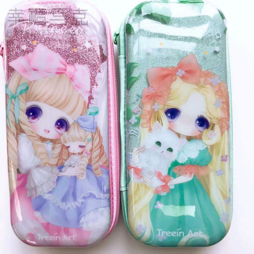 EVA学生多功能卡通少女心铅笔盒