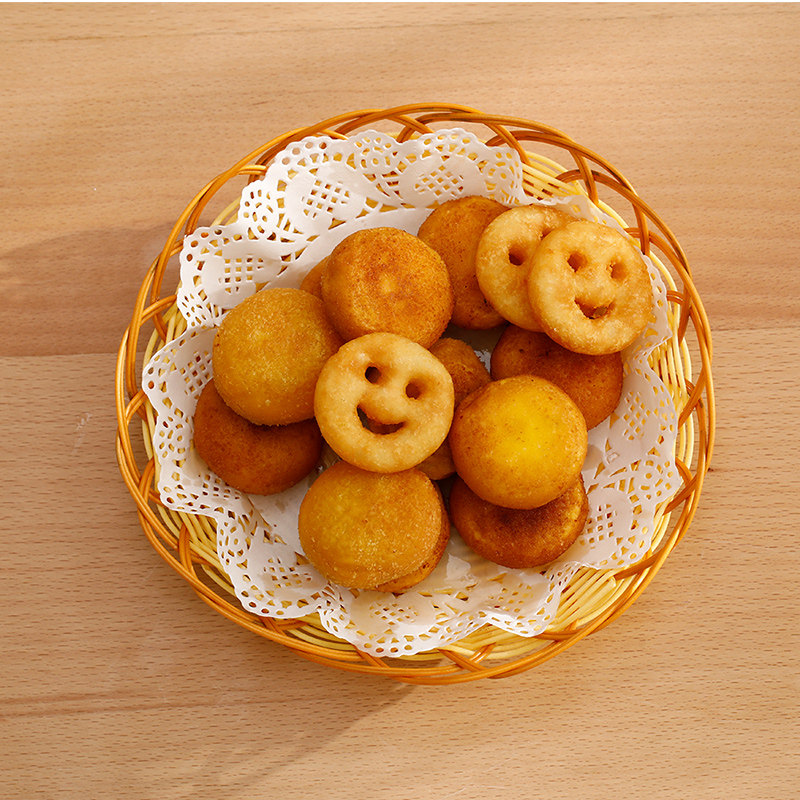 FaSoLa花边吸油纸烘焙纸圆形点心蛋糕垫纸油炸烧烤食品垫纸披萨纸