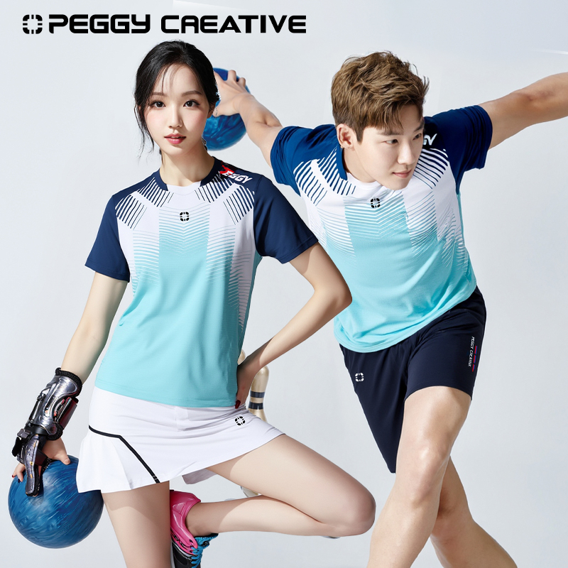 佩极羽毛球服速干运动T恤