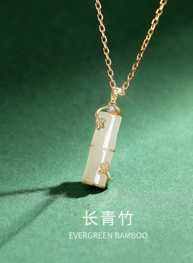 沐沐竹子锁骨链女ins风小众设计