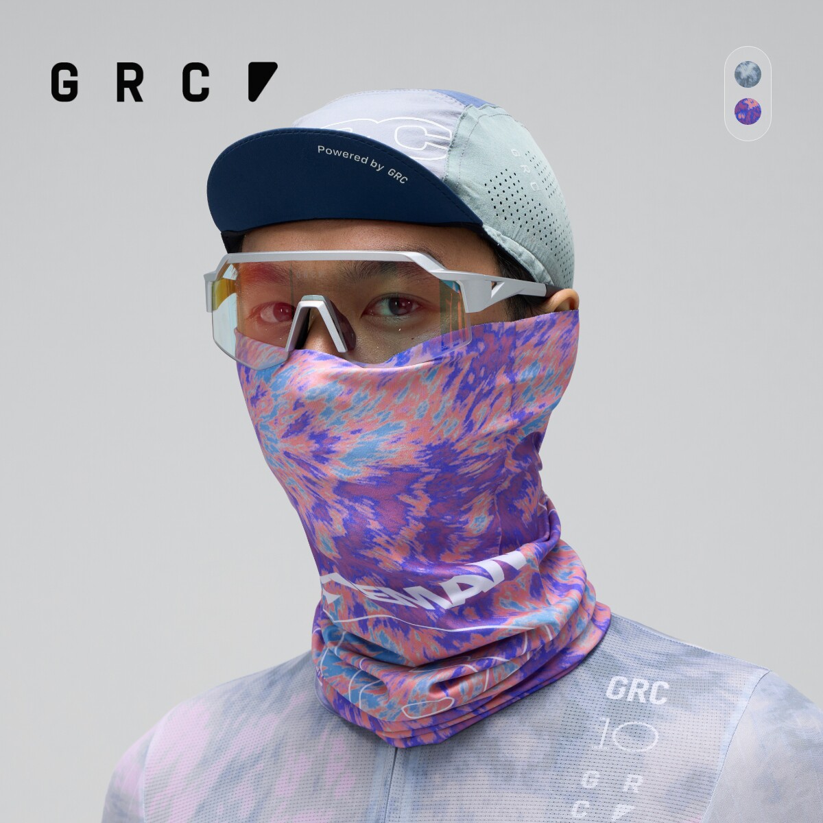 GRC夏季新款10周年限定个性印花自行车骑行头巾面巾骑车头套男女