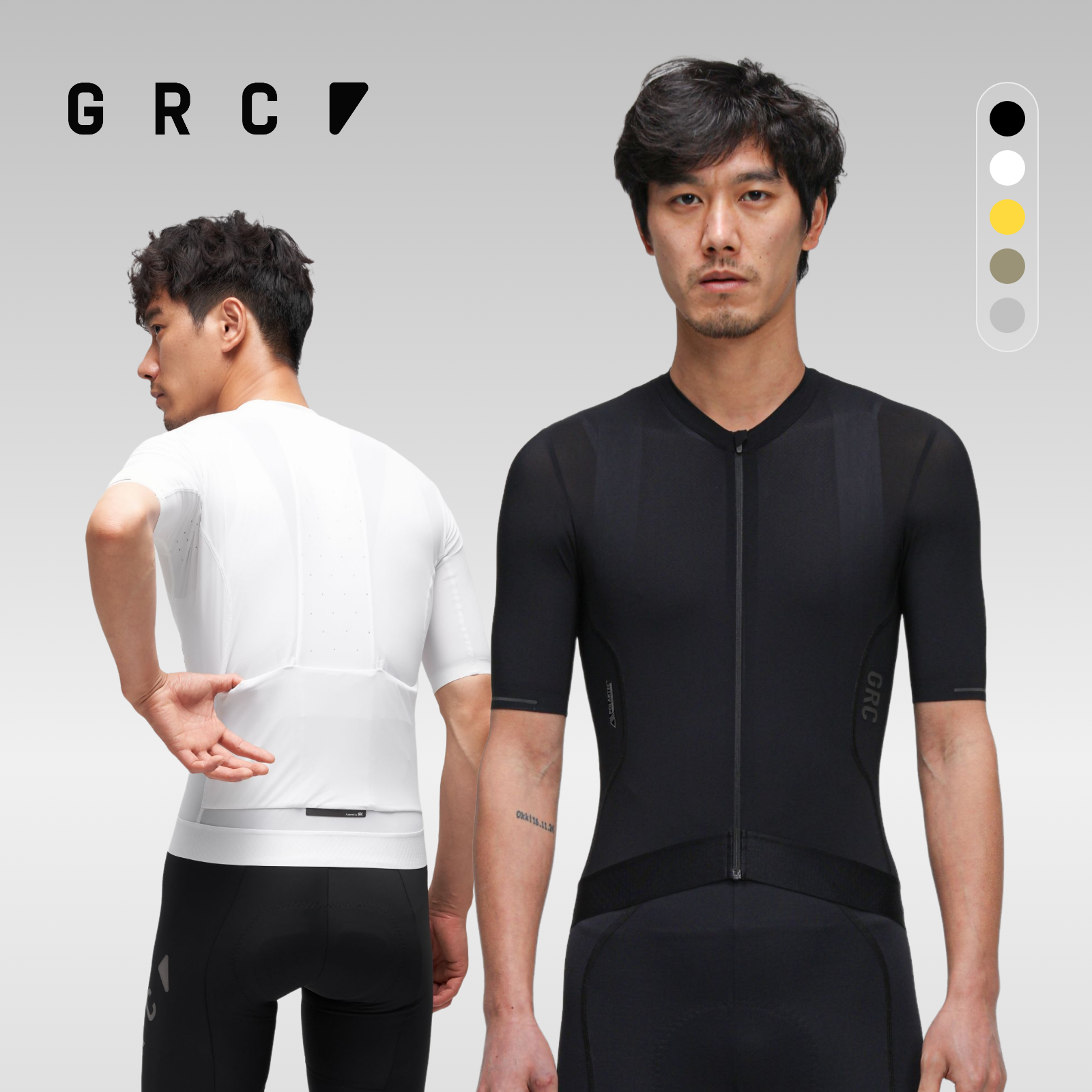 GRC春夏季新款TECH骑行短袖上衣山地车公路车自行车骑行服男士款