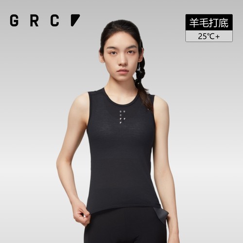 GRC桀骜无尽夏秋RESEARCH羊毛透气公路自行车骑行服打底排汗衫女