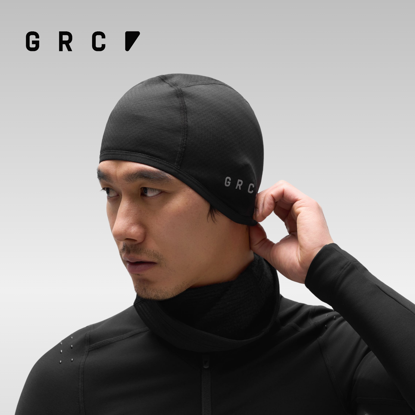 GRC秋冬抓绒护耳头盔内衬帽公路自行车骑行帽头套骑行小帽男女