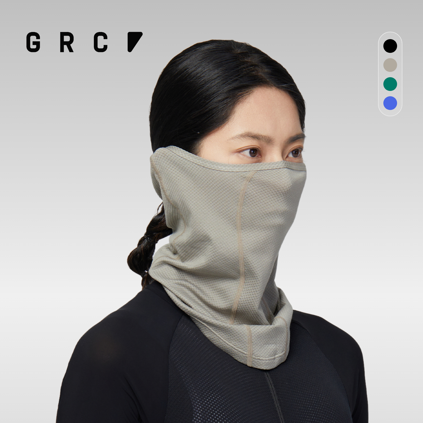 GRC 骑行头巾套忍者春夏季透气面巾防尘自行车骑行面罩