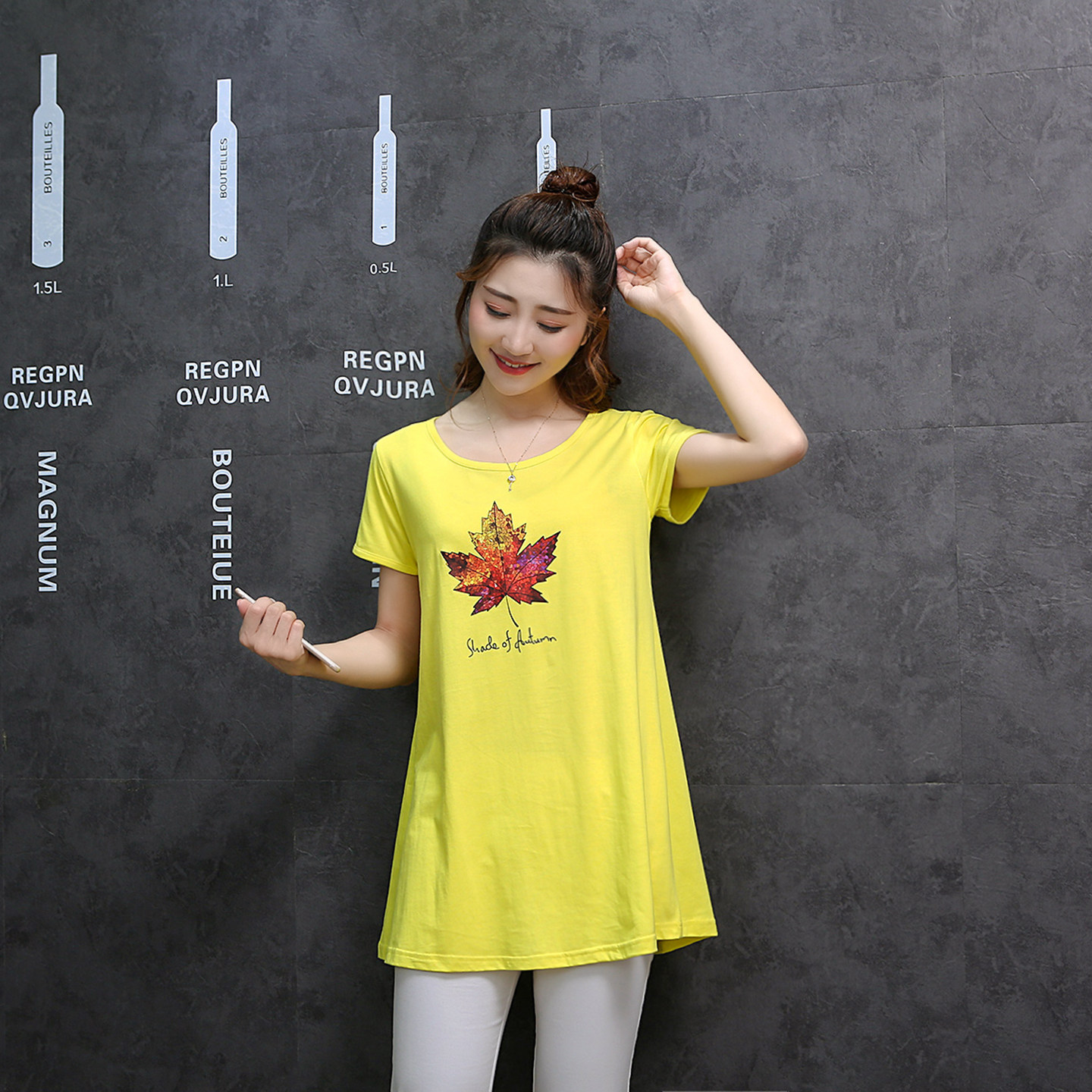 印花T恤女大码短袖纯棉宽松大下摆遮肉显瘦中长款打底衫上衣,女装/女士精品,T恤,淘宝优惠券,粉丝福利购,淘宝优惠卷