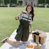 【大货已出】撞色拼接工装连体裤2357款P120K172，女装连体裤，浙宝285（原212）