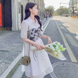 【现货】新款天丝拼接撞色连衣裙P110控175，女装连衣裙，浙宝285（原212）