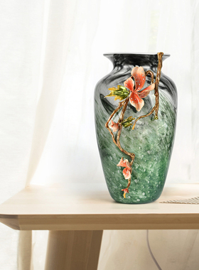 汉时欧式复古琉璃高档装饰摆件