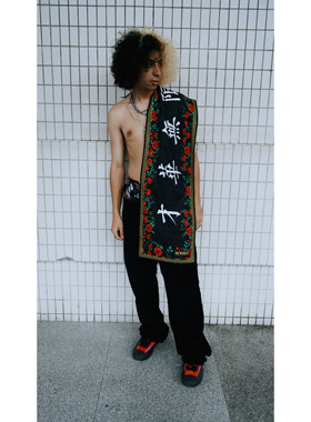 H3LLO FLAG 才华无限 运动毛巾 HELLO街头品牌街舞说唱嘻哈hiphop