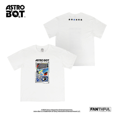 【宇宙机器人】黑色白色棉T恤PlayStation PS5游戏周边服饰