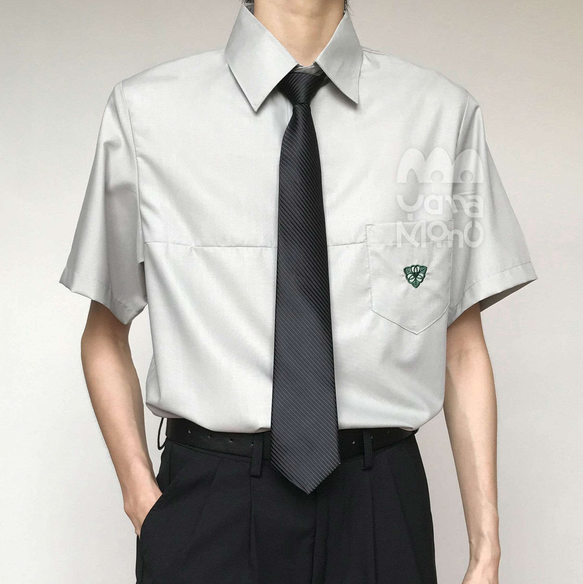 QIU YE SLEEPY BAYBERRY ORIGINAL SHORT-SLEEVED SHIRT SPOT DK UNIFORMS SPRING AND AUTUMN JAPANESE COLLEGE STYLE MEN AND WOMEN