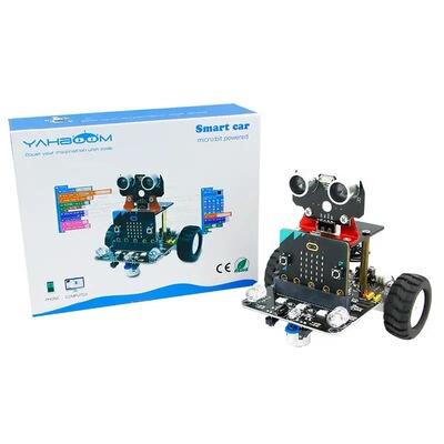 Microbit V2智能机器人汽车DIY电子自动化套件Stem儿童编码和编程