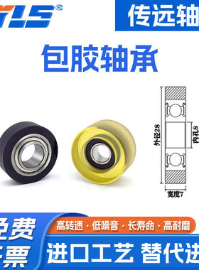 厂家供应PU68312-3 聚氨酯成型轴承3*12*3 替代UMBB3-12微型滑轮