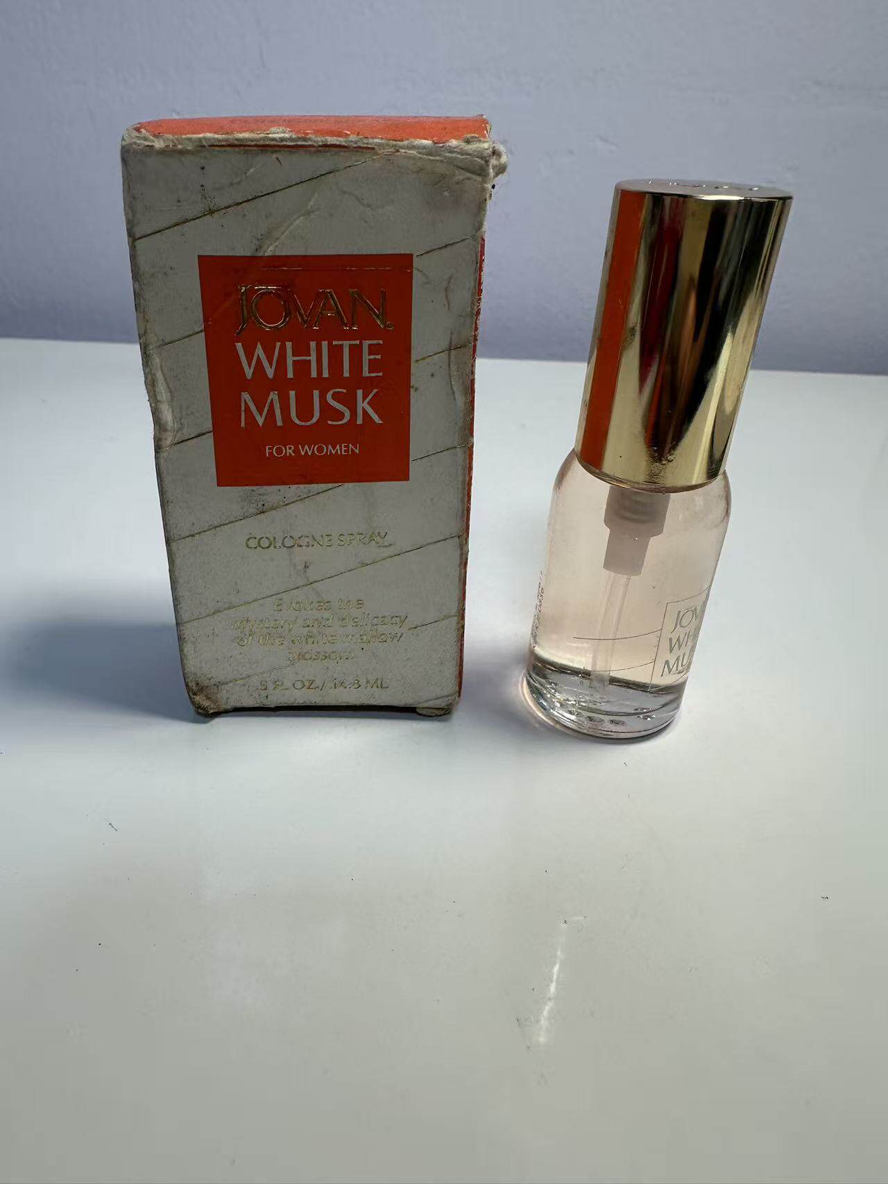 Jovan White Musk 祖梵白麝香女士小Q古龙水14.8ml
