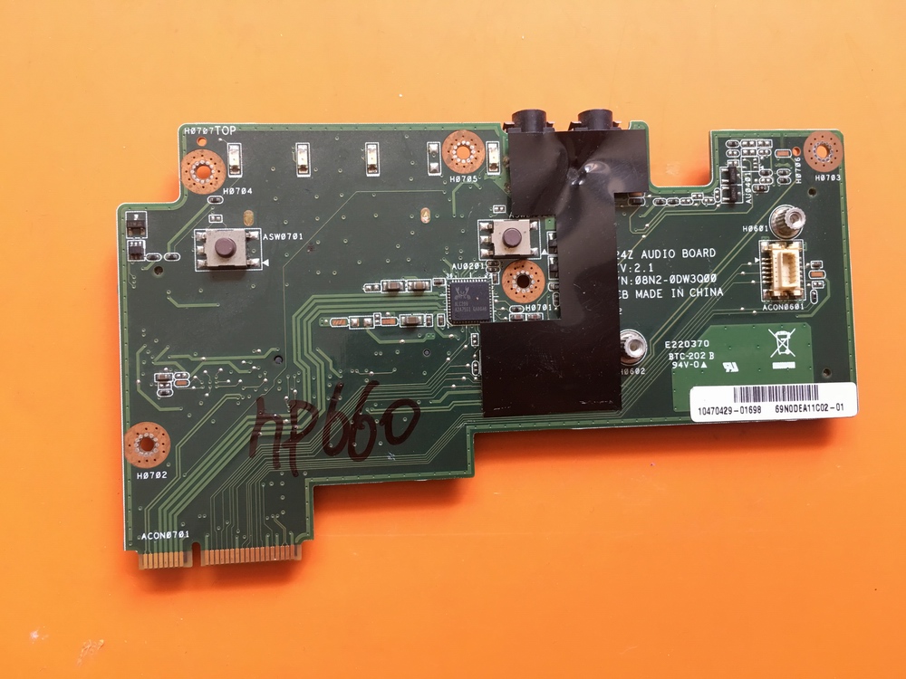 神舟 优雅 HP660 笔记本声卡电路板耳机插口板