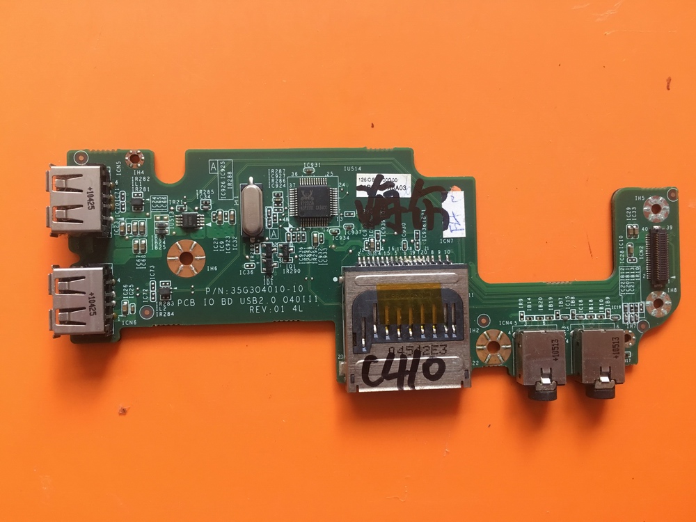 海尔C410 笔记本USB板 USB接口 耳机接口 声卡音频板 读卡器板