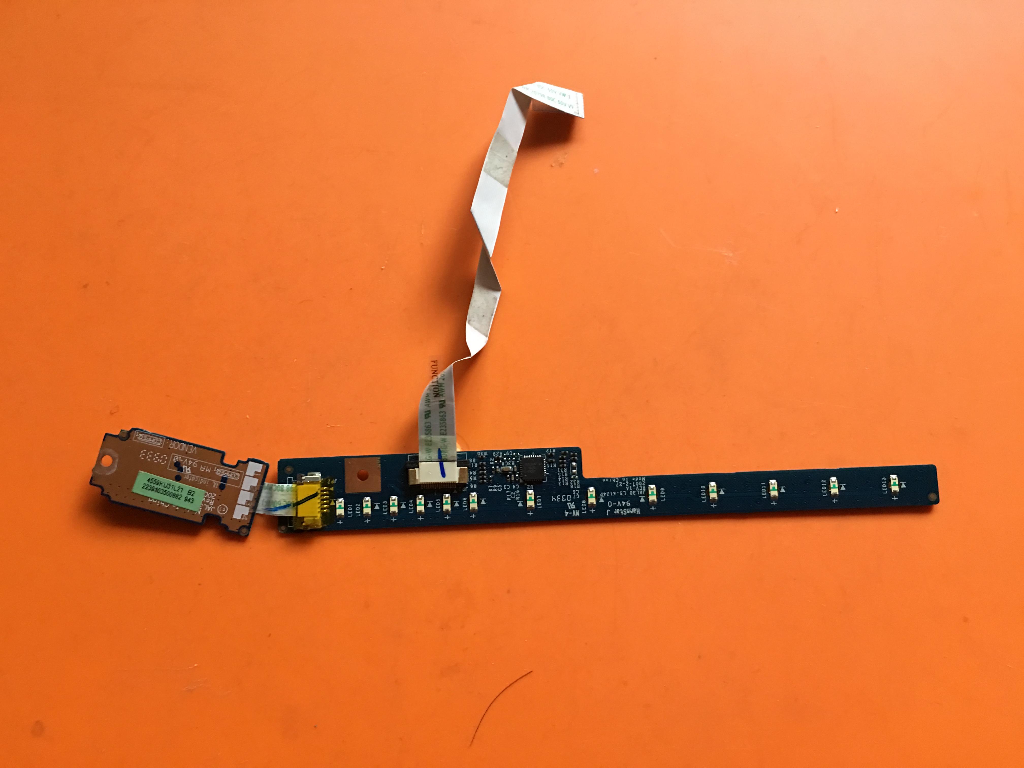 原装戴尔PP36S V1320 V1310笔记本电脑 开关机按键板指示灯板