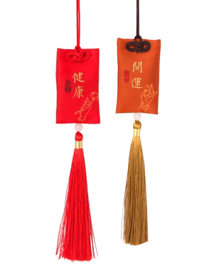Kongfu In Hands/手上功夫小布袋流苏锦囊中国结饰品平安健康香囊