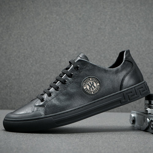 软皮透气休闲皮鞋简约百搭板鞋