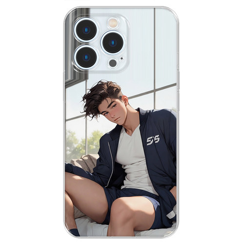 戈野离谱的手机壳适用15promax苹果14VIVOX90红米note12卡通漫画一加11OPPOReno10荣耀100钢化玻璃保护套黑色