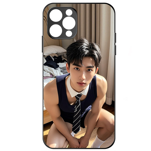 可爱男生手机壳适用16promax苹果14VIVOX90红米note13华为MATE60一加12OPPOReno13荣耀200钢化玻璃畅享60