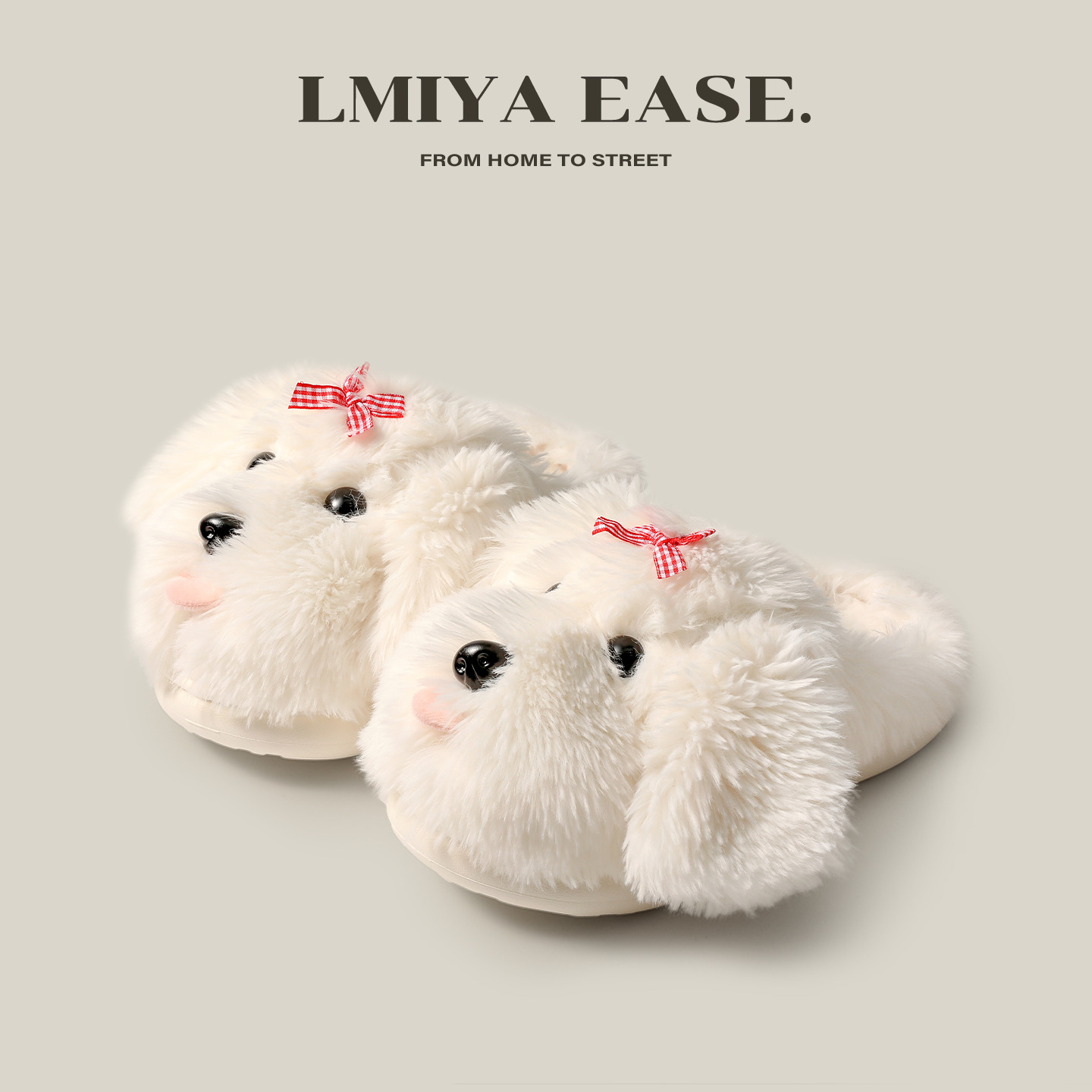 毛毛棉拖鞋女2025新款秋冬季加厚