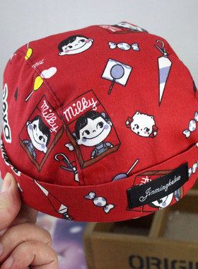 锦铭咔啰婴儿春秋帽子1-3-6-24个月-宝宝可调节儿童海盗帽防晒帽