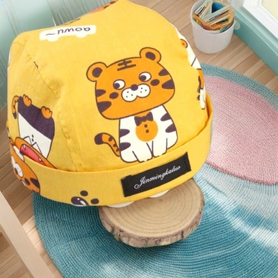 加绒海盗帽男宝宝0-1-2-3-4岁春秋冬季女童可调节婴儿小月龄帽子