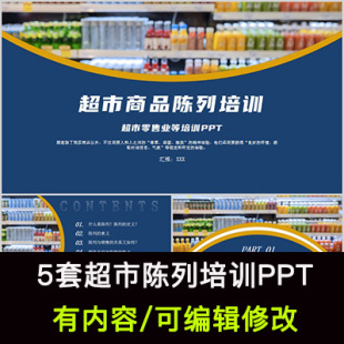 超市商品陈列知识培训PPT课件员工培训商品陈列原则要求和方法