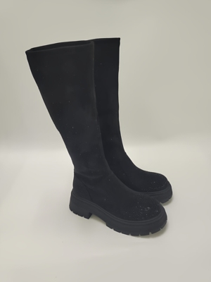 VME舞魅厚底马丁靴女英伦风复古烟筒靴VS25D6911