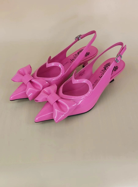 VME舞魅2024年蝴蝶结尖头时尚凉鞋VS24A3134