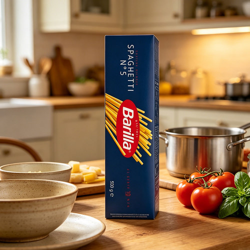 barilla百味来传统意大利面 #5直身形意面条进口儿童意粉盒装