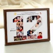 十周岁纪念相框diy相册12岁成长礼物生日布置照片数字14定制8摆台