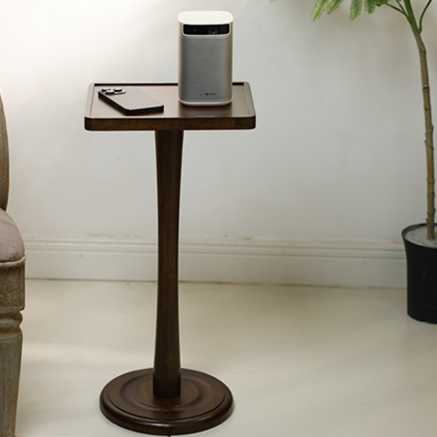 美式实木中古桌现代轻奢简约茶几咖啡边桌移动沙发方几床头桌花架